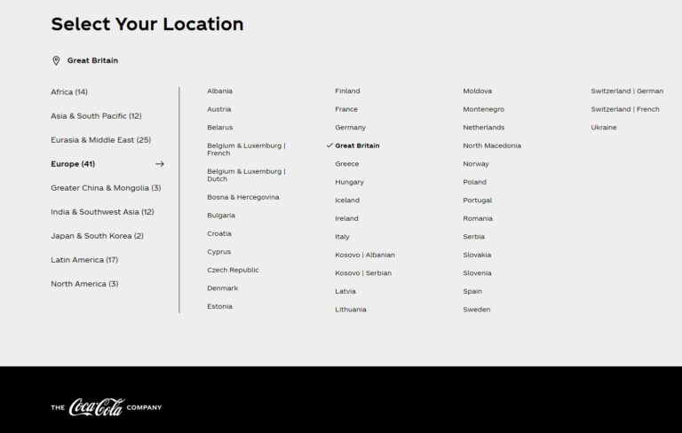 Coca-Cola Company’s website 